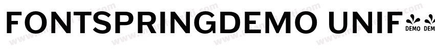 FONTSPRINGDEMO UNIF字体转换